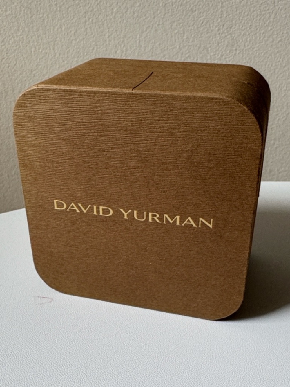 David Yurman brown/gold branded jewelry box
